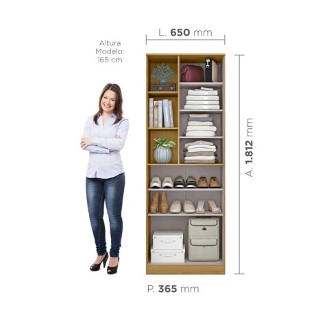 Mueble Multiuso Zapatera Lince Sublime - 2 Puertas con Espejo y 10 Estantes - Marrocos Mueble Multiuso Zapatera Lince Sublime - 2 Puertas con Espejo y 10 Estantes - Marrocos