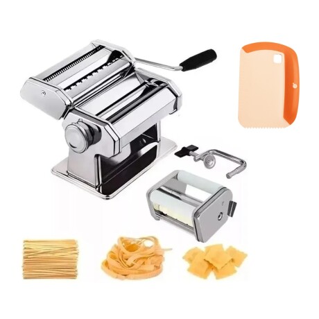 Set Maquina Pastas Tallarines+ Espátula Corta Masa Pizza Salmón