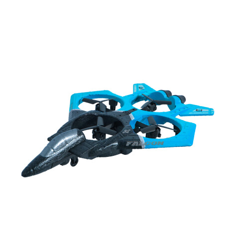 Set Juegos Control Remoto Auto Acrobático + Avión Combate Azul