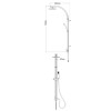 Barral de ducha aluminio c/teléfono Fimeta Rectangular Barral De Ducha Aluminio C/teléfono Fimeta Rectangular