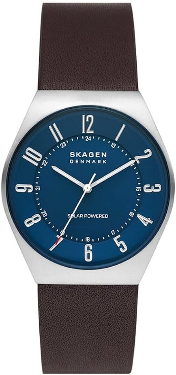Reloj SKAGEN GRENEN SOLAR Cuero Marron Esfera 37mm 