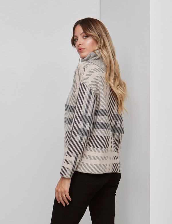 Polera Cuadrille GRIS/MULTI