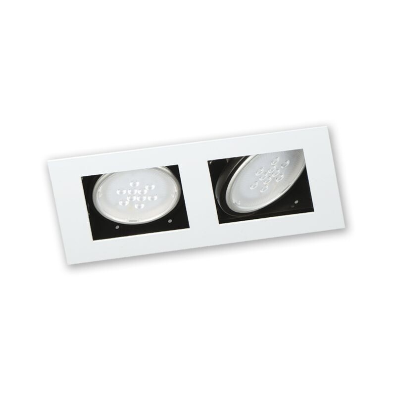 SPOT EMB 2 LUCES ''TETRIS'' BLANCO AR111 18X33 SPOT EMB 2 LUCES ''TETRIS'' BLANCO AR111 18X33