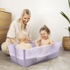 BAÑOXL Baño Stokke Flexibath Xl Plegable Transparente Y Lavanda
