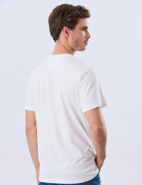 REMERA ESTAMPADA DE ALGODÓN Blanco