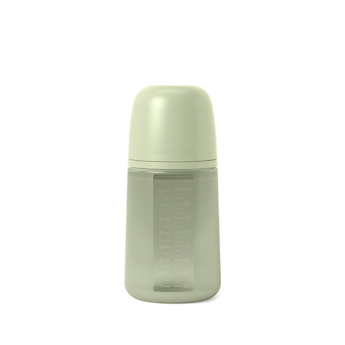 Biberón Fisiológico Suavinex 3-6M Flujo M 240 ml - Verde 