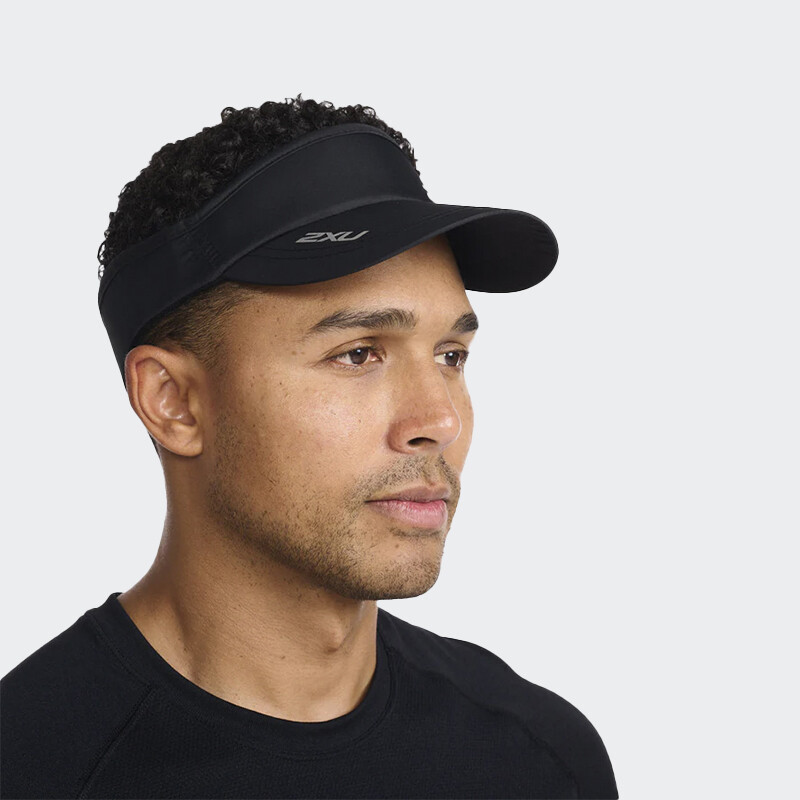Gorro 2XU Run Visor Negro