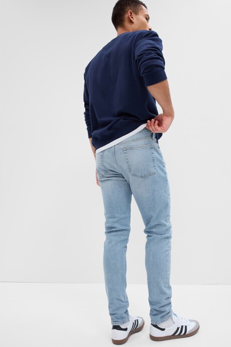 Jean Slim Taper Hombre Light Wash