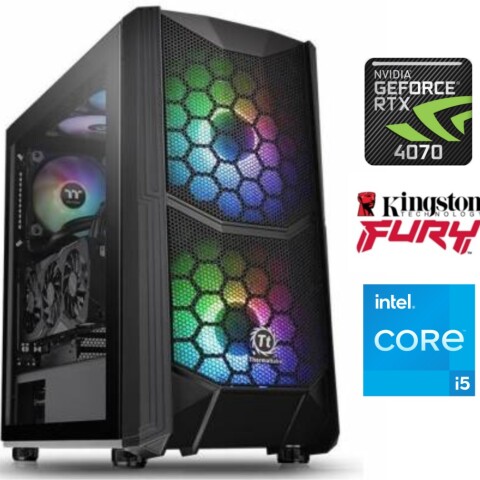 Equipo Gamer Core I5 14400f, 16gb, 1tb Nvme, Rtx 4070 12gb PC GAMER I5/16GB/1TB/RTX 4070