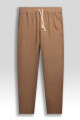 PREMIUM LINEN PANTS Tabaco