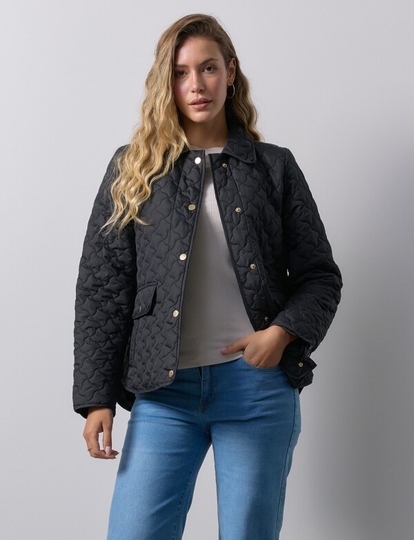 Campera Capitoneada NEGRO