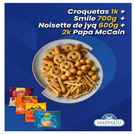 Cajita Mc: 1k Croqueta+700gr Smiles+600gr Noisette Jyq+2k Tradicional Cajita Mc: 1k Croqueta+700gr Smiles+600gr Noisette Jyq+2k Tradicional