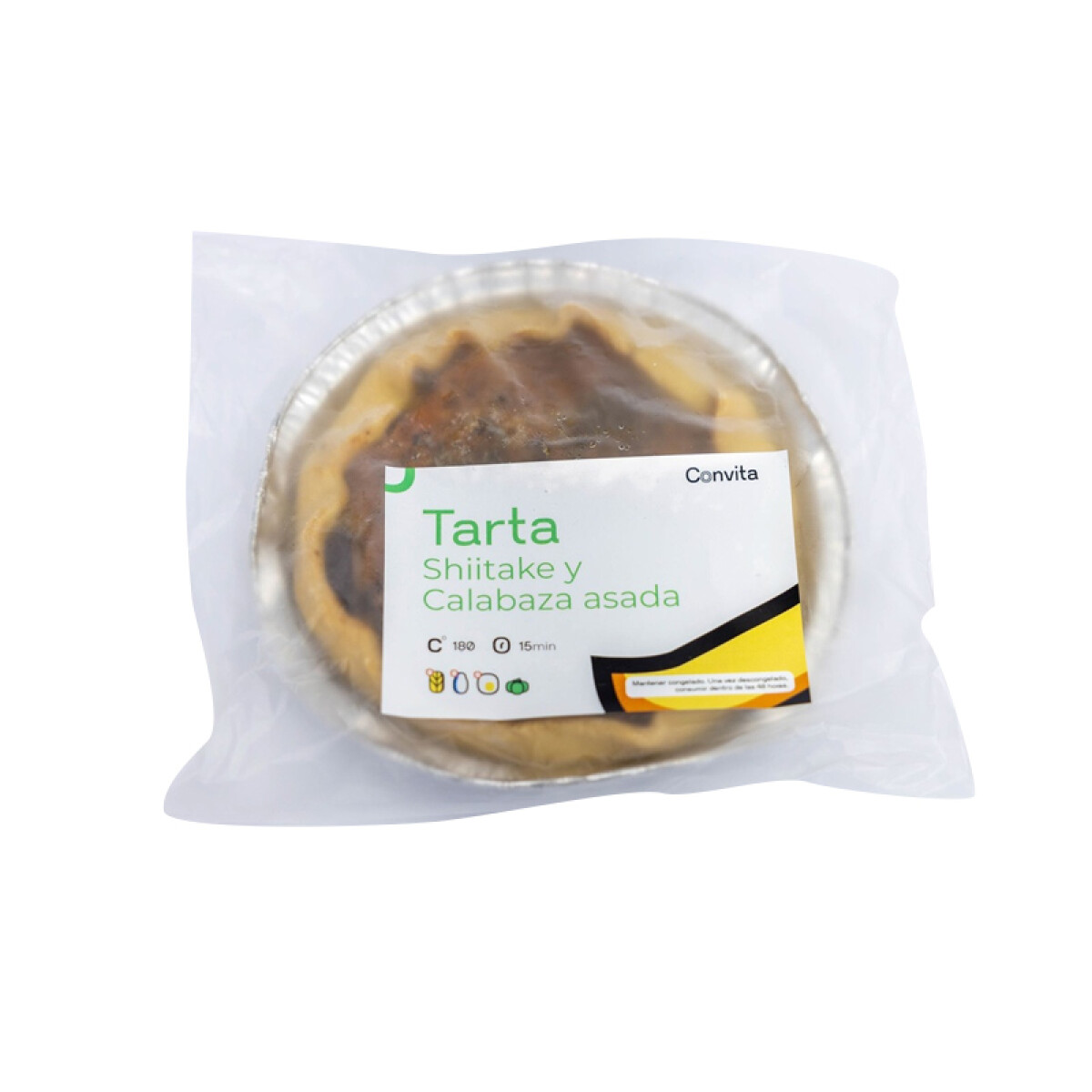 Tarta shiitake y calabaza 260g Convita 