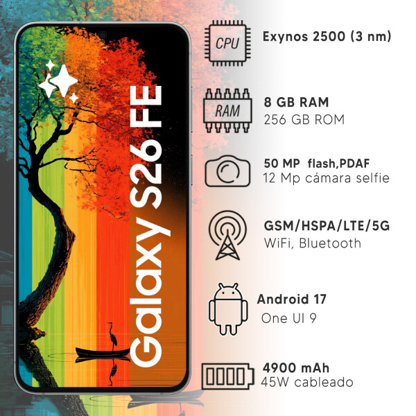 Samsung Galaxy S26 Fe 8/256gb 5g AZUL