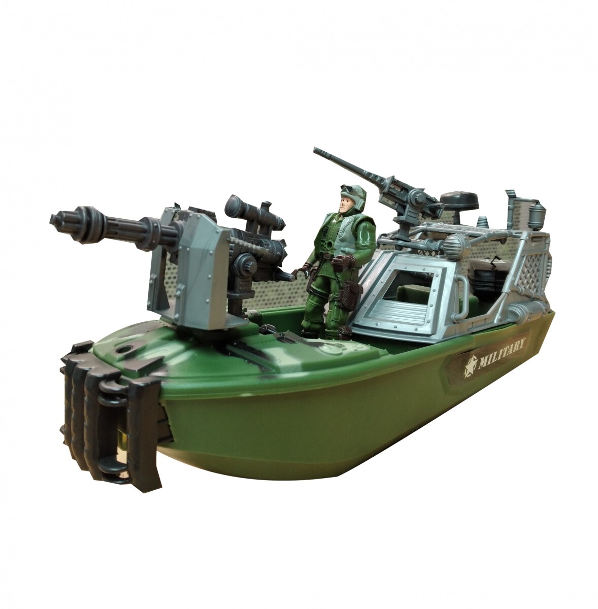 Lancha Militar Camuflada 30cm 