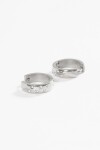 Aros detalle strass plateado