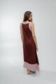 VESTIDO ACAI LONG SS24 Marron Y Ros