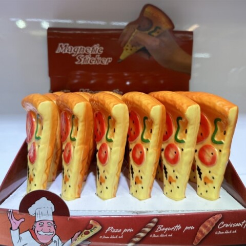 BOLÍGRAFO EN FORMA DE PIZZA CON IMÁN BOLÍGRAFO EN FORMA DE PIZZA CON IMÁN