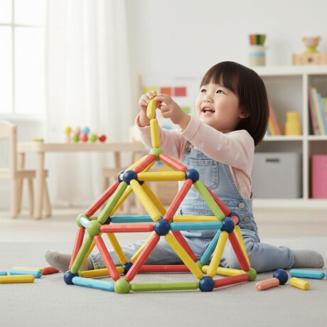 Juego Bloques Sticks Magnéticos 166pcs Construcción Juego Bloques Sticks Magnéticos 166pcs Construcción