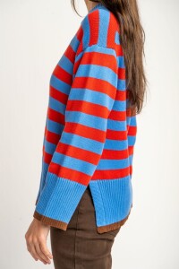 Sweater Rayado Rojo