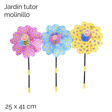 Jardin Tutor Molinillo Flor 25 Cm X 41 Cm Jardin Tutor Molinillo Flor 25 Cm X 41 Cm