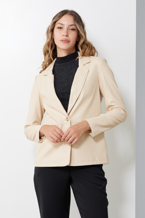 Blazer Eco Cuero BEIGE