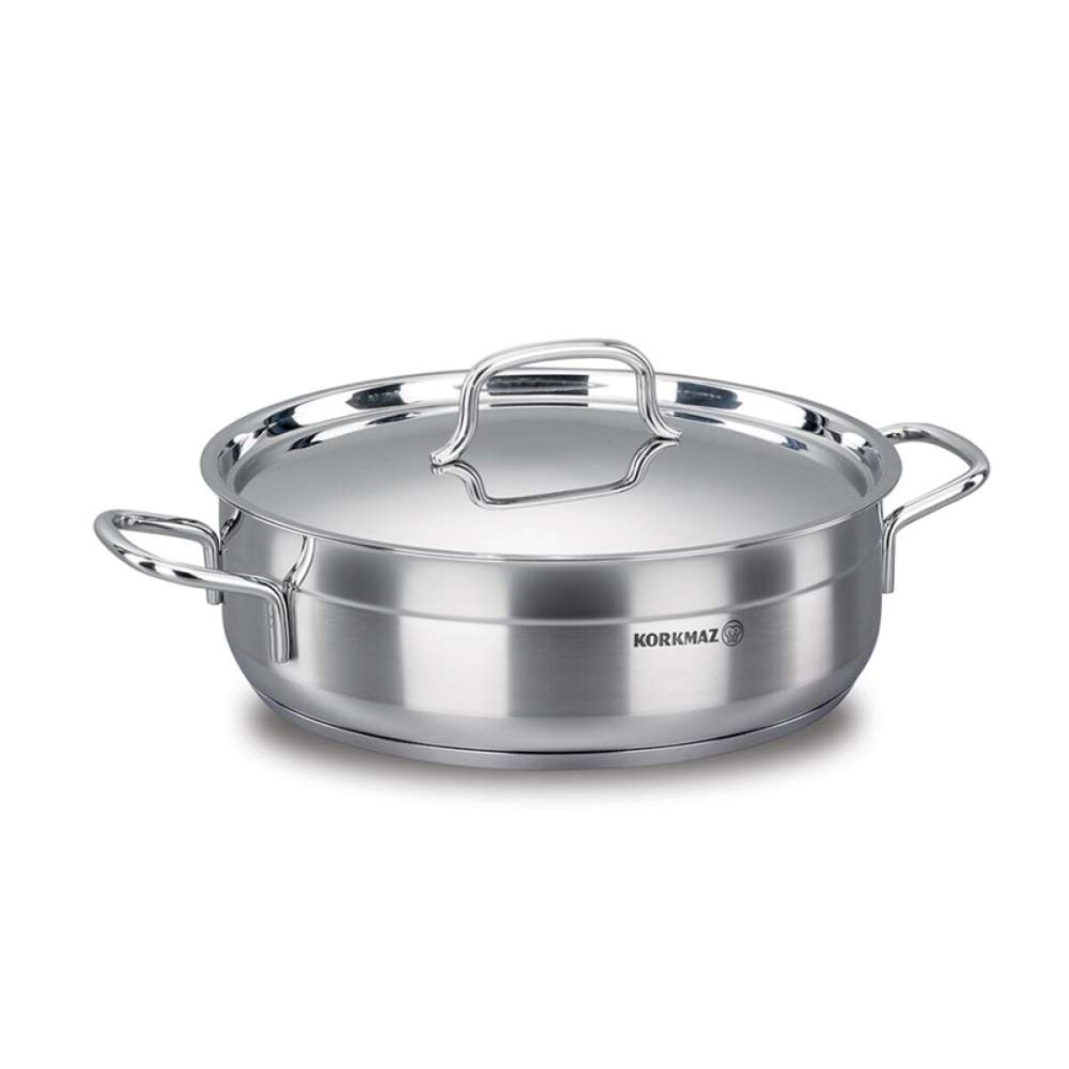 Olla 55Lts Ac Alfa Korkmaz 28X9Cm - Inox C/Tapa 
