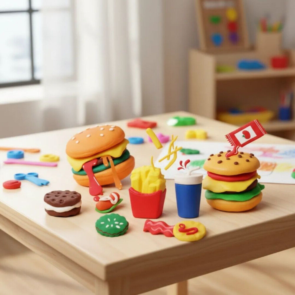 Plastilina Kit Color Mud Comida Rapida Plastilina Kit Color Mud Comida Rapida