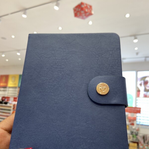 Cuaderno cuerina B6 azul