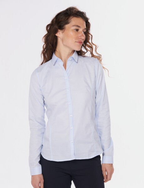 CAMISA OXFORD LISA Celeste