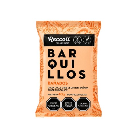 Barquillos Bañados en Chocolate Sin Gluten 40g Ríccoli Barquillos Bañados Riccoli