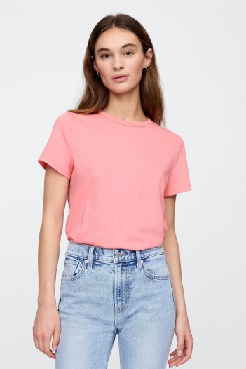 Remera Cuello Redondo Mujer Neon Blazing Pink