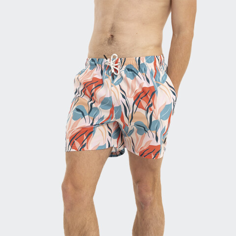 Short Reef Swim Estampado Rosa