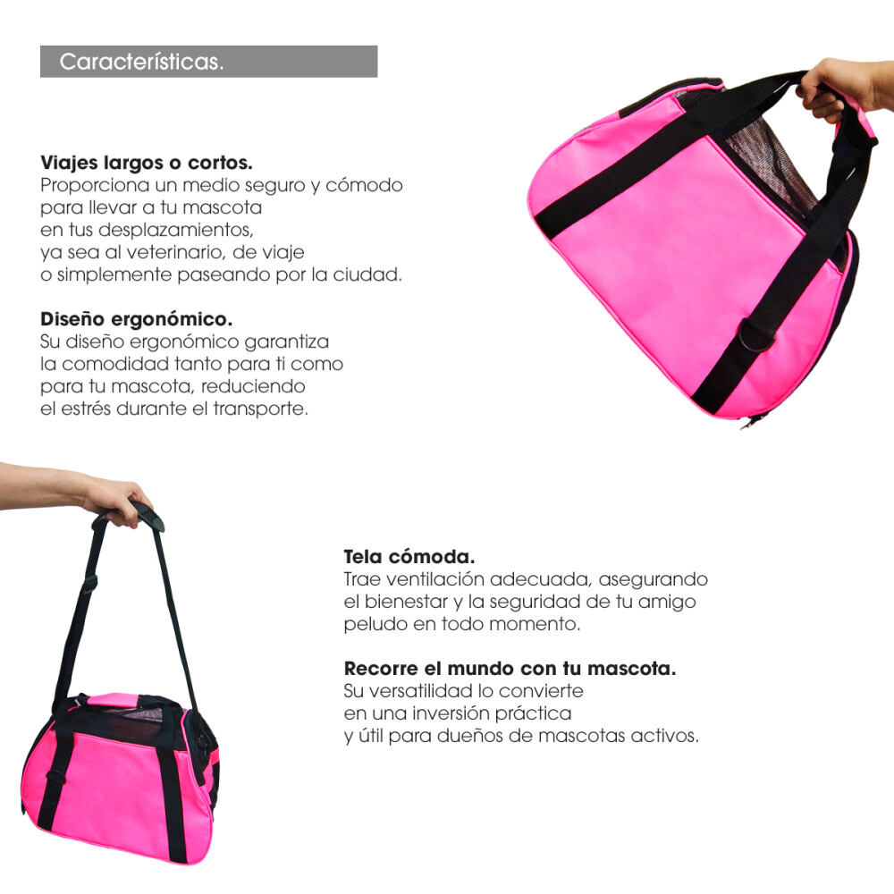 Bolso Transportador Perro Gato Apto Avión Cabina Viaje Color surtido