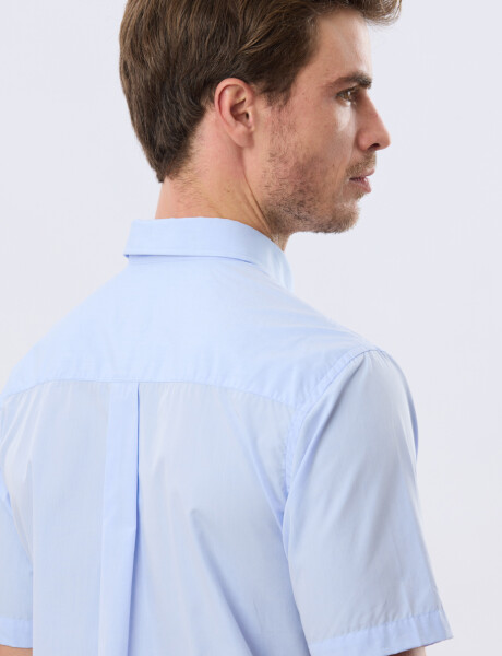 CAMISA LISA SPORT Celeste