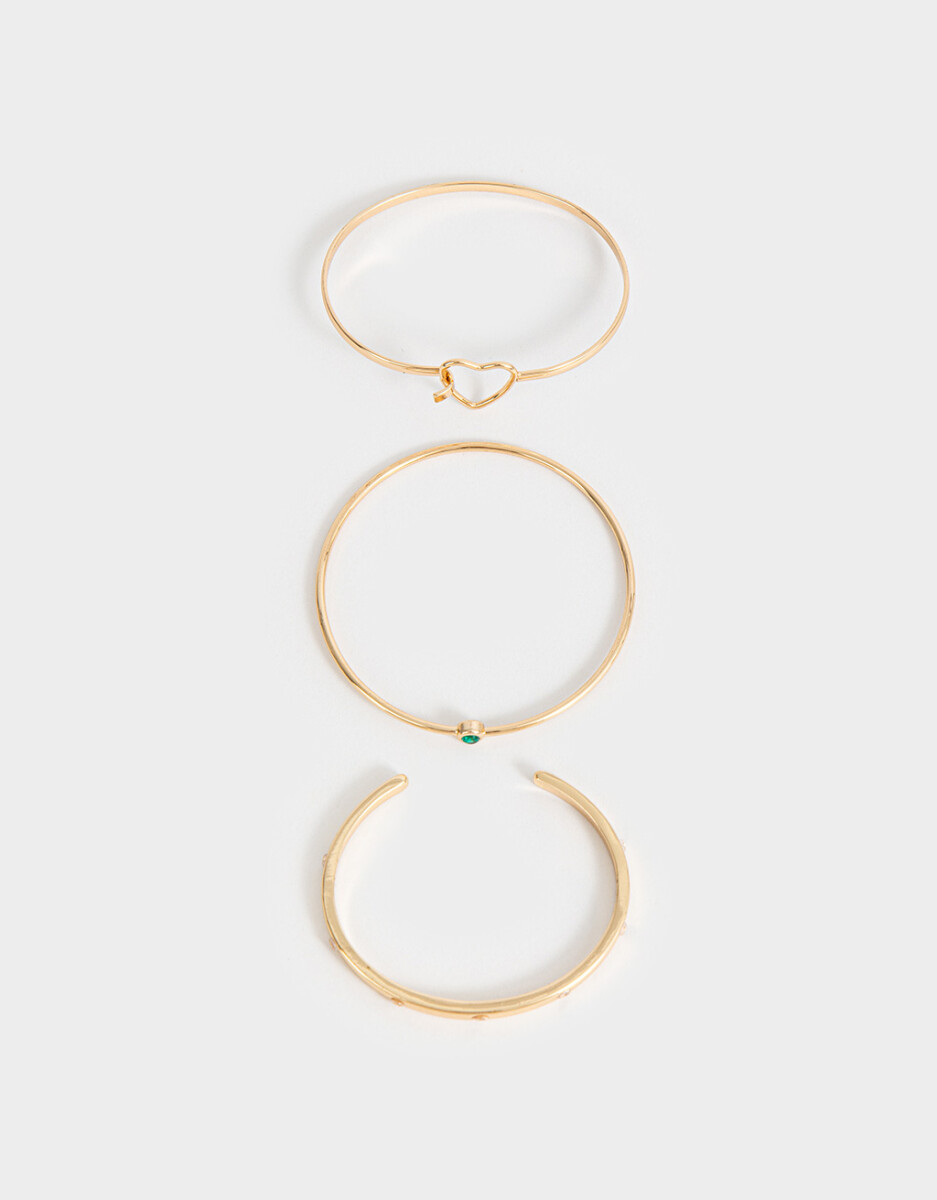 Pulseras Rigidas Sets De Metal 