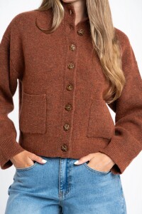 Cardigan Lana Chocolate