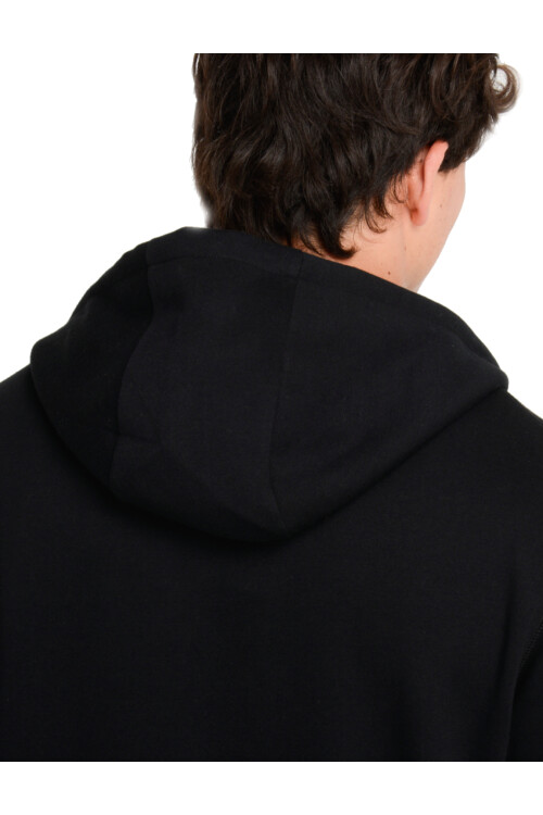 Campera O'Neill Full Zip Leather Patch Negro