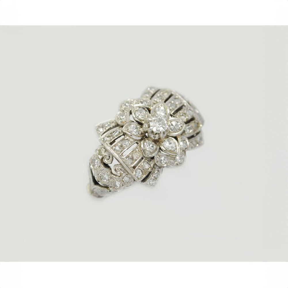 Anillo Oro Blanco 18K Y Brillantes Anillo Oro Blanco 18K Y Brillantes