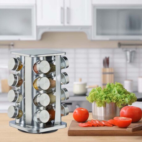 Set Cocina 25 Pzs Juego Batería Brinox + Especiero Giratorio Rojo
