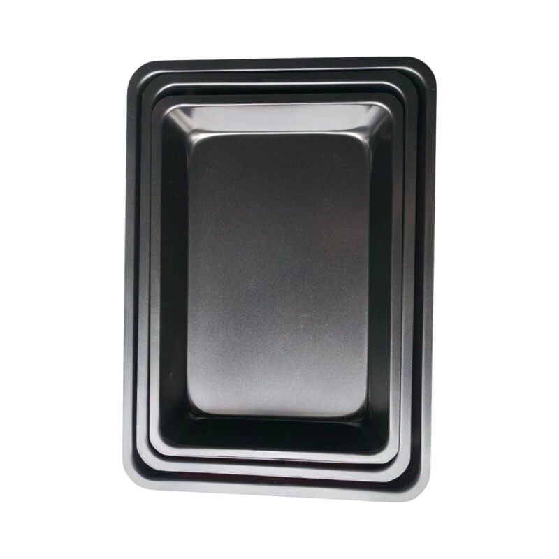 Set x3 asaderas rectangulares GRIS