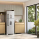 AEREO HELADERA MOBILIARIO COCINA MDF SIMONE GAMAS DE BEIGE GAMAS DE BEIGE
