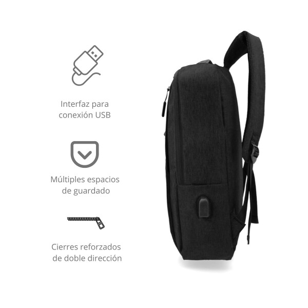 Mochila Urbana Para Laptop Notebook Portatil 14 + Salida Usb LAP005 Mochila Urbana Para Laptop Notebook Portatil 14 + Salida Usb LAP005