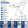 TENDEDERO DE PIE PLEGABLE PARA ROPA ZILAN ALUMINIO 18Mts Tendedero De Pie Plegable Para Ropa Zilan Aluminio 18mts