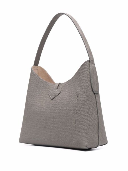 Longchamp -Cartera clásica de cuero, Roseau Essential Gris