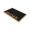 ALFOMBRA COCO RECT NEGRO C/DET HOME 60X90CM Unica