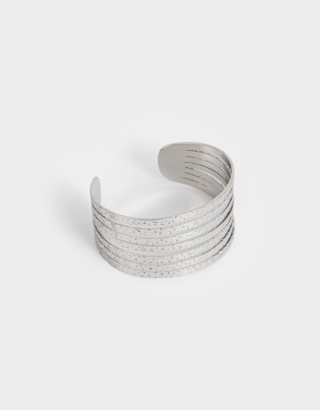 Brazaletes Metal diferenciado Brazalete De Metal - Plateado