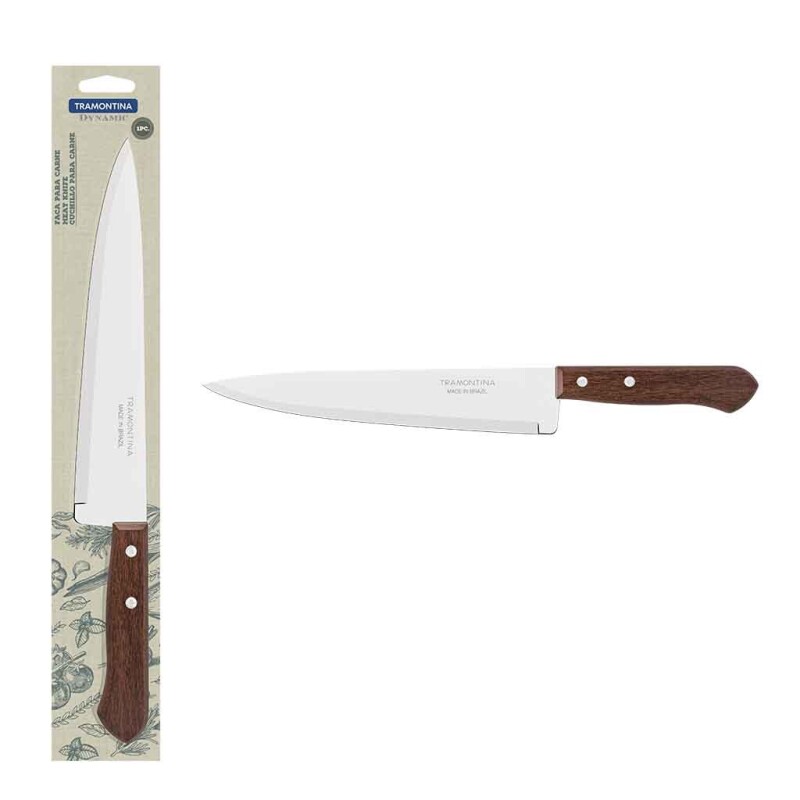 Cuchillo de Cocina Tramontina Dynamic 9" con Mango de Madera DYNAMIC CUCHILLO MANGO MADERA 9""