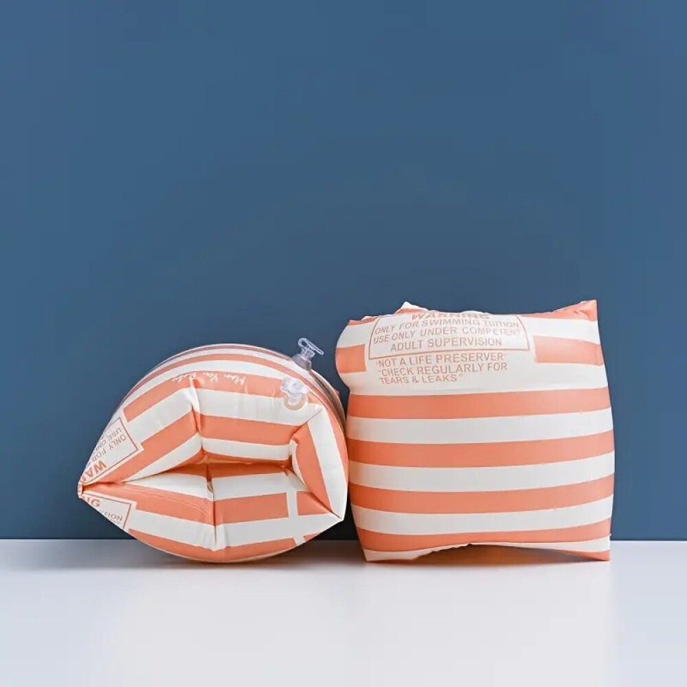Alitas flotadores para niños striped rayada naranja