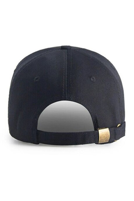 Gorro visera broche Negro